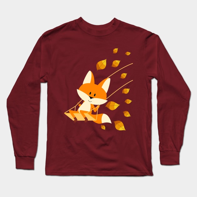 Autumn fun Long Sleeve T-Shirt by pencildog